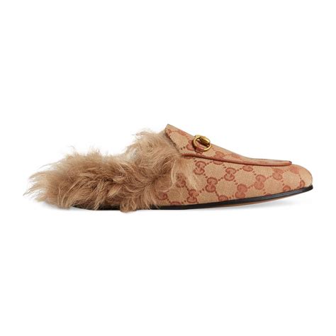 gucci shoes with the fur|gucci canvas mules.